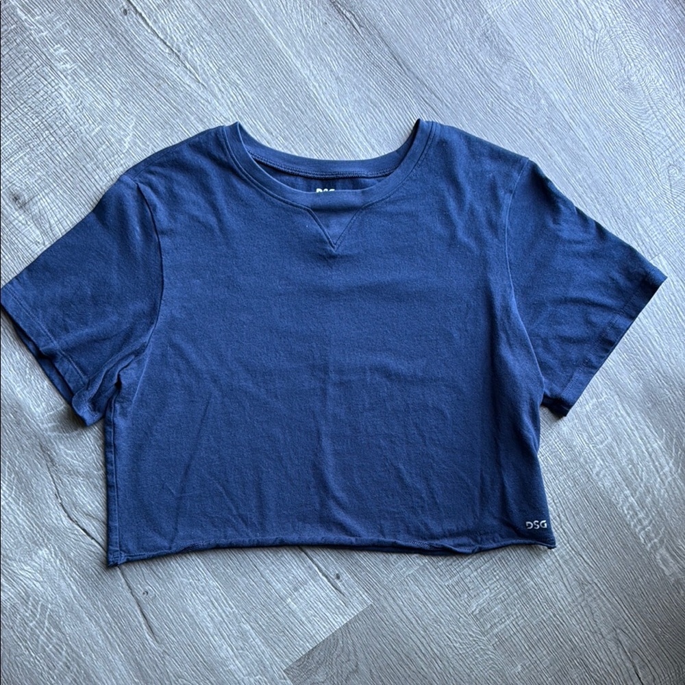Girl’s DSG Blue Cropped T-Shirt